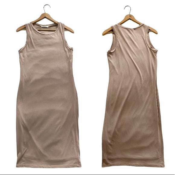 Mikey & Joey Double Knit Shift Dress in Sand-drift - Picture 2 of 12